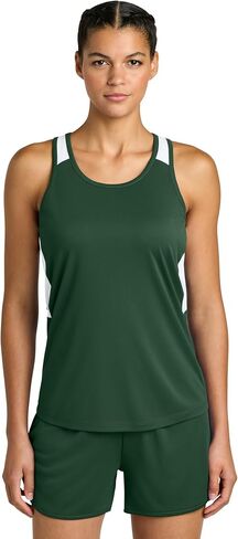 SPORT-TEK Women's Club Track Tank - Moisture-Wicking Racerback Workout Tank Top for Women, Lightweight & Breathable Mesh in Kuwait