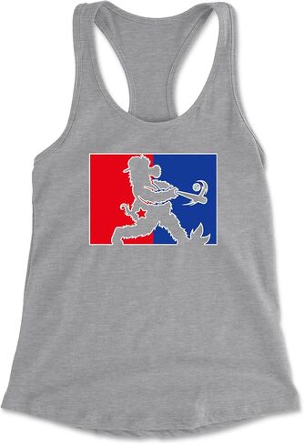 قميص بدون أكمام من Batter Up Philly Baseball Phan Racerback للنساء، ناعم وجذاب in Kuwait