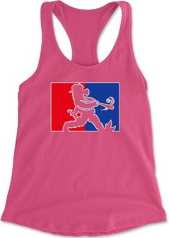 قميص بدون أكمام من Batter Up Philly Baseball Phan Racerback للنساء، ناعم وجذاب in Kuwait