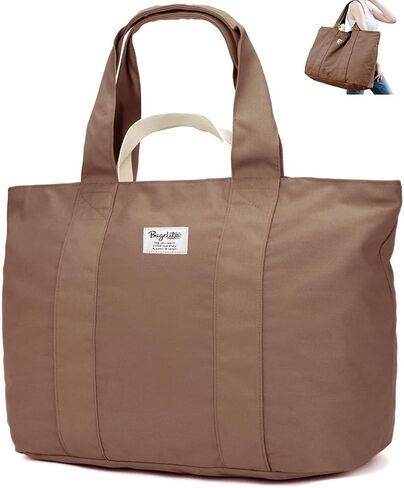 Bagelite 22'' 50L 100% Cotton Oversized Travel Tote Bag for Women - Tear-Resistant, Overnight/Weekend/Beach Bag in Kuwait