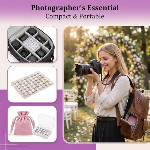 Pearl Veil Weights, 28 Pairs Magnetic Bridal Clips, Strong Hold Invisible Double-Sided Veil and Dress Weights for Outdoor Wedding Veils in Saudi Arabia