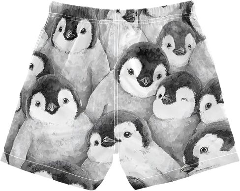 Unisex Swim Trunks Cartoon Cute Sharks Beach Board Shorts Quick Dry Swimsuit Swim Shorts in Kuwait