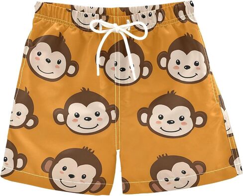 Unisex Swim Trunks Cartoon Cute Sharks Beach Board Shorts Quick Dry Swimsuit Swim Shorts in Kuwait