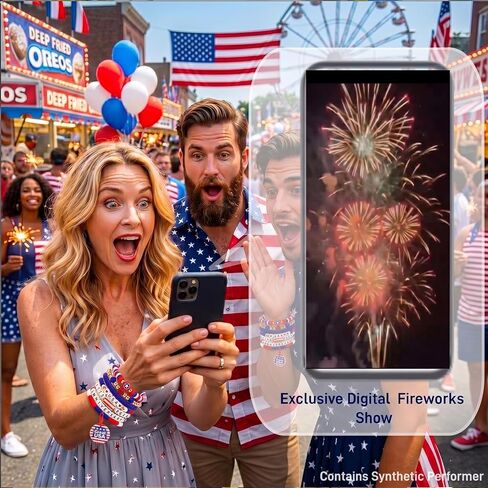 4th of July Outfits Accessories for Women Men, Patriotic Bracelets for 250th Independence Day Anniversary with Smart NFC Charms, America Fourth of July 250th Merchandise in Saudi Arabia