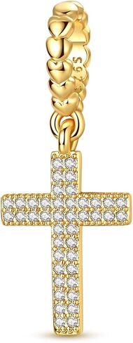 MULA 925 Sterling Silver Gold Dangle Charms for Bracelets and Necklace - Variety Pendant Beads for Bracelets and Necklace Jewelry, Travel Animal Nature Love Theme in Saudi Arabia