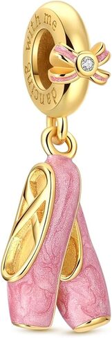 MULA 925 Sterling Silver Gold Dangle Charms for Bracelets and Necklace - Variety Pendant Beads for Bracelets and Necklace Jewelry, Travel Animal Nature Love Theme in Saudi Arabia
