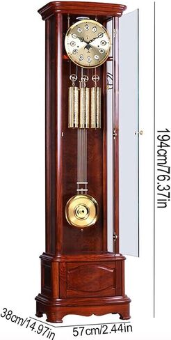 Grandfather Clocks Mahogany Floor Clock Original Copper Mechanical Movement Vertical European-Style Living Room Nordic Simple in Kuwait