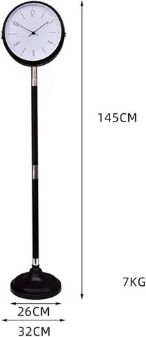 Grandfather Clocks Metal Floor Standing Clock Quartz Silent Decorative Timepiece for Home in Kuwait