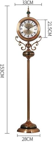 Grandfather Clocks Vintage Grandstand Clock Living Room European-Style Standing Nordic Floor-Standing Watch Decoration Retro Big in Kuwait