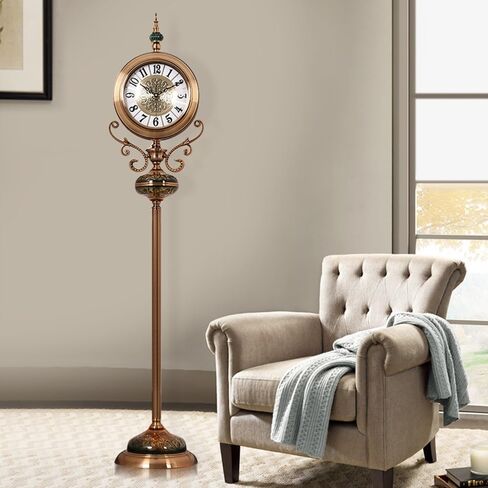 Grandfather Clocks Vintage Grandstand Clock Living Room European-Style Standing Nordic Floor-Standing Watch Decoration Retro Big in Kuwait