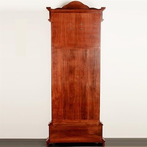 Grandfather Clocks Wooden Mantel Clock, Vintage Unique Silent Imitation Mechanical Gear Home Decor Bedroom Ornaments with Pure Copper Inner Frame in Kuwait