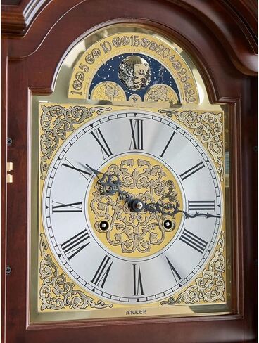 Grandfather Clocks Wood Grandfather Clock Floor Mechanical Pendulum Chimes for Villa Decor in Kuwait