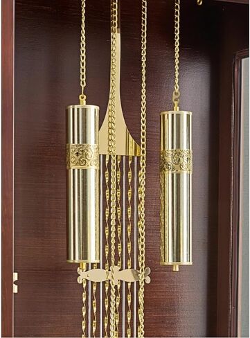 Grandfather Clocks Wood Grandfather Clock Floor Mechanical Pendulum Chimes for Villa Decor in Kuwait