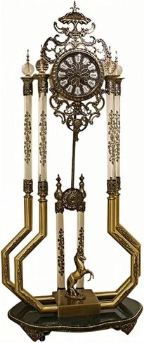 Grandfather Clocks Metal Floor Clock Mechanical European Style Ornate for Living Room in Kuwait