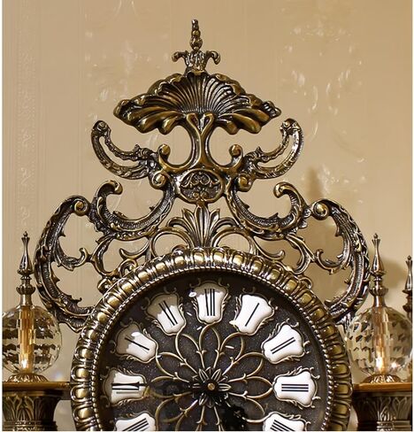 Grandfather Clocks Metal Floor Clock Mechanical European Style Ornate for Living Room in Kuwait