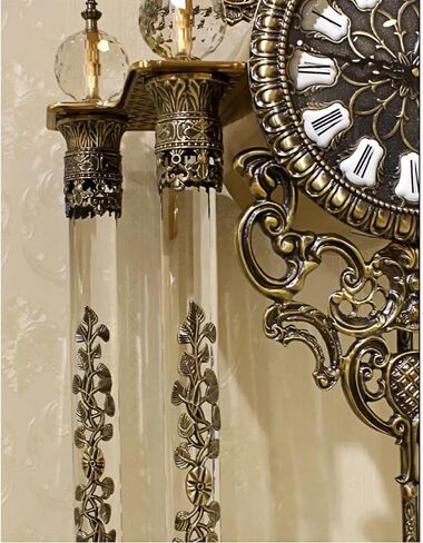 Grandfather Clocks Metal Floor Clock Mechanical European Style Ornate for Living Room in Kuwait
