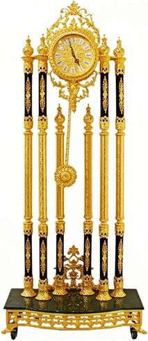 Grandfather Clocks Metal Floor Clock Mechanical Pendulum European for Home Mansion Villa in Kuwait