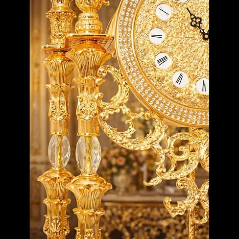 Grandfather Clocks Metal Floor Clock Mechanical Pendulum European for Home Mansion Villa in Kuwait