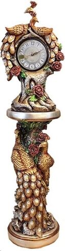 Grandfather Clocks Retro Grandfather Clock, Resin Peacock Statue Living Room Creative Fashion Decorative Big in Kuwait