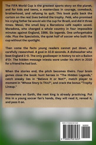 قصص ملهمة عن كأس العالم لكرة القدم، وحقائق مذهلة، وألعاب مسابقات: كتاب كأس العالم النهائي للأطفال والمراهقين! (كتب رياضية للقراء الشباب) in Kuwait