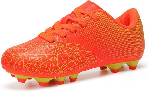 Unisex-Kids Firm Ground Soccer Cleats Boys Girls Athletic Outdoor Soccer Shoes for Toddler/Little Kid/Big Kid in Saudi Arabia