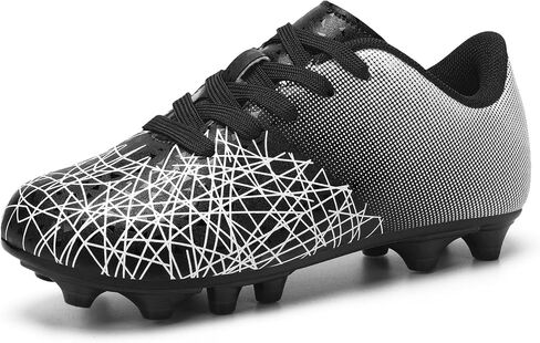 Unisex-Kids Firm Ground Soccer Cleats Boys Girls Athletic Outdoor Soccer Shoes for Toddler/Little Kid/Big Kid in Saudi Arabia