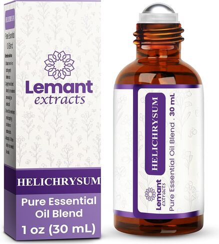 Helichrysum Essential Oil Roller (1 oz) – Triple Strength Helichrysum Essential Oil to Support Reduced Bruising, Calm Redness & Support Skin Vitality (Includes One 1 oz Roller Bottle) in Saudi Arabia