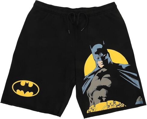 Bioworld Batman Logo & Pose Men's Black Sleep Pajama Shorts in Kuwait