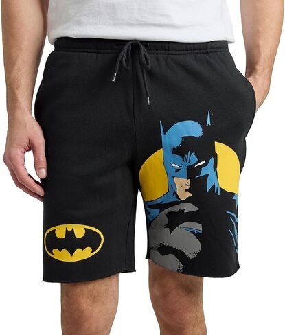 Bioworld Batman Logo & Pose Men's Black Sleep Pajama Shorts in Kuwait