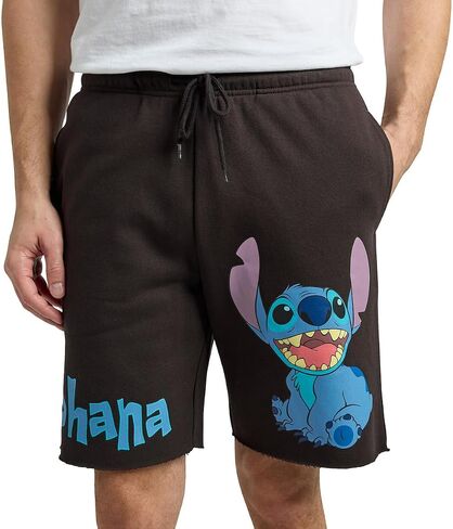 Bioworld Lilo & Stitch Ohana Men's Black Sleep Pajama Shorts in Kuwait
