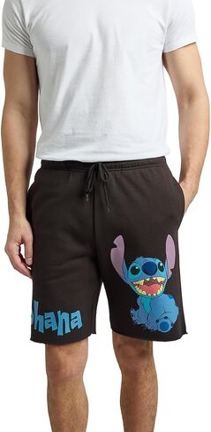 Bioworld Lilo & Stitch Ohana Men's Black Sleep Pajama Shorts in Kuwait