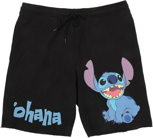 Bioworld Lilo & Stitch Ohana Men's Black Sleep Pajama Shorts in Kuwait