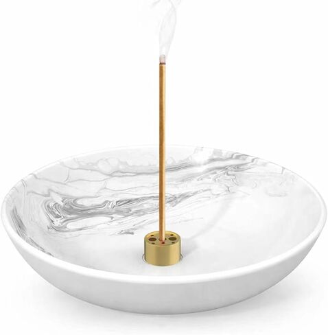 Incense Holder for Sticks Insence Bowl Round Minimalist Plate 6.2 " in Saudi Arabia