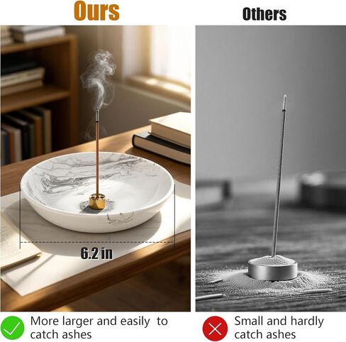 Incense Holder for Sticks Insence Bowl Round Minimalist Plate 6.2 " in Saudi Arabia