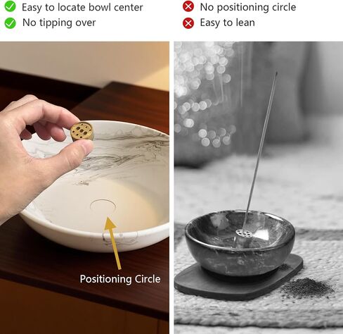 Incense Holder for Sticks Insence Bowl Round Minimalist Plate 6.2 " in Saudi Arabia