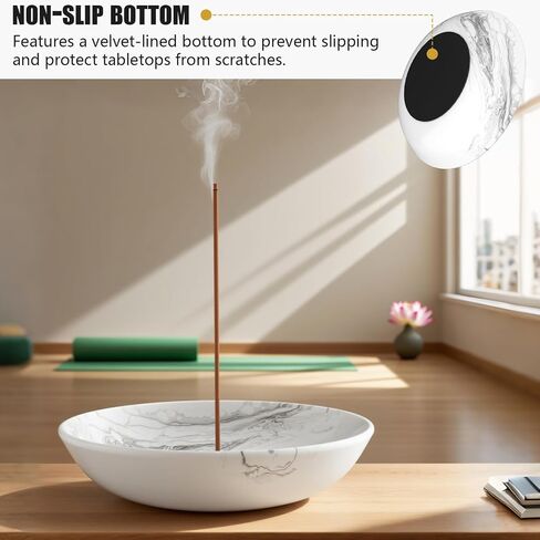 Incense Holder for Sticks Insence Bowl Round Minimalist Plate 6.2 " in Saudi Arabia