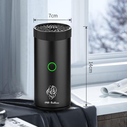 Car Electric Incense Burner, Electric Incense Burner, Portable USB Rechargeable bakhoor Burner for Home Use (Black-1) in Kuwait