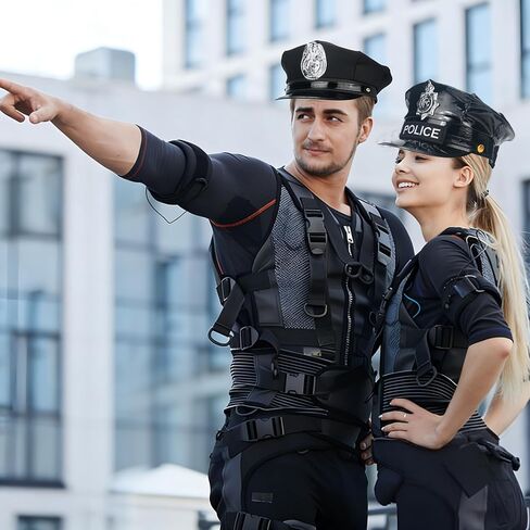 Men Police Costume Hat, Police Hat, Cop Cosplay Hat Cap for Men, Women, Adults Officer Captain Accessories for Halloween Cosplay in Saudi Arabia