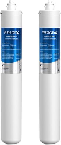 Waterdrop I2000 2 Under Sink Water Filter, 26K Gallons, Replacement Cartridge for Everpure i2000, MC2, ESO7, MH2, EV9612-22, EV9612-56, EV9607-25, EV9613-21, Pack of 2 in Saudi Arabia