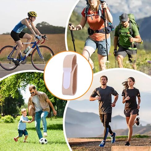 10 Pcs Hammer Toe Straightener Reusable Broken Buddy Wraps Cushioned Protection Toe Bandages Splints Corrector Support for Women Men Bent Curled Crooked Overlapping in Kuwait