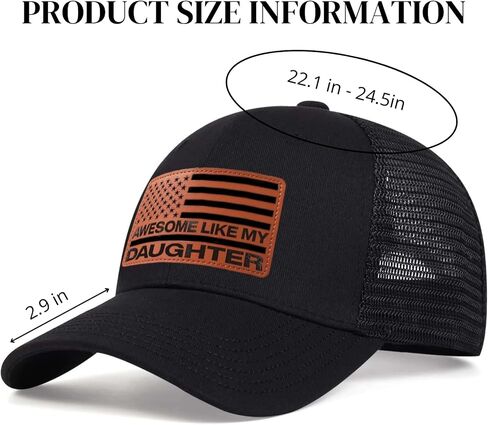 Fathers Day Dad Gifts from Daughter Awesome Like My Daughter Hat Girl Dad Baseball Cap for Men Christmas Birthday Gift Black in Saudi Arabia