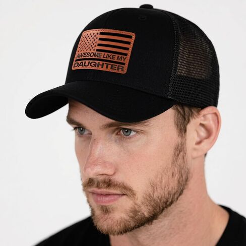 Fathers Day Dad Gifts from Daughter Awesome Like My Daughter Hat Girl Dad Baseball Cap for Men Christmas Birthday Gift Black in Saudi Arabia