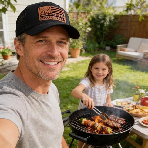 Fathers Day Dad Gifts from Daughter Awesome Like My Daughter Hat Girl Dad Baseball Cap for Men Christmas Birthday Gift Black in Saudi Arabia