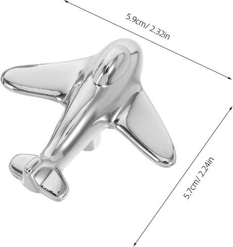 CALLARON Airplane Cabinet Knobs and Drawer Pulls, Zinc Alloy Airplane Handles for Room Wardrobes and Dressers, Small Cartoon Furniture Handle Set with Screws, 2 Pieces in Kuwait