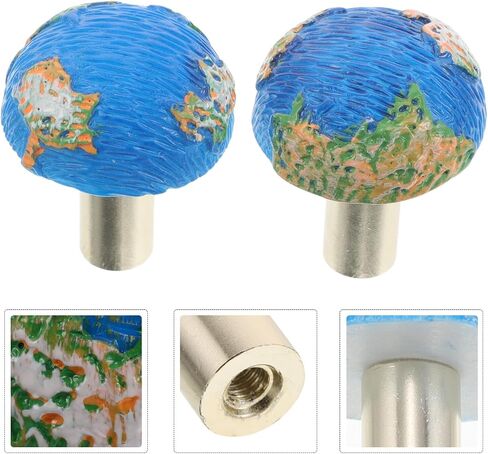 Creative Earth Cartoon Drawer Handles for ’ Room, 2pcs Cabinet Pulls for Wardrobe, Cupboard and Shoe Cabinet Decoration in Kuwait