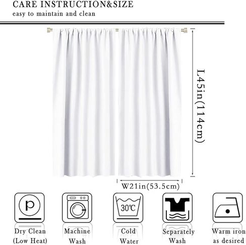 Cartoon Dinosaur Curtains for Boys Girls Home Decor Childish Cute Dino Animals Print Pattern Rod Pocket Blackout Window Drapes for Nursery Baby Bedroom Playroom W21xL45in Decor in Saudi Arabia