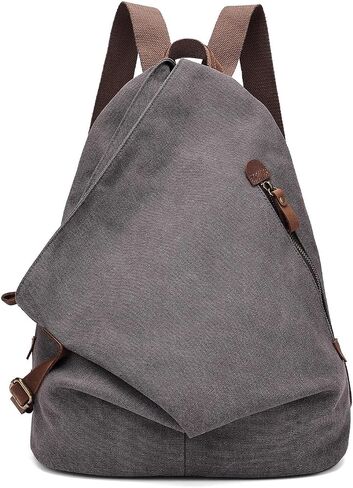 Vintage Canvas Backpack Crossbody Rucksack Outdoor Daypack for Men Women in Kuwait
