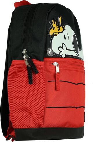 INTIMO Peanuts Backpack Snoopy & Woodstock Red Dog House 16" with Tech Sleeve Padded Adjustable Straps Book Bag in Kuwait