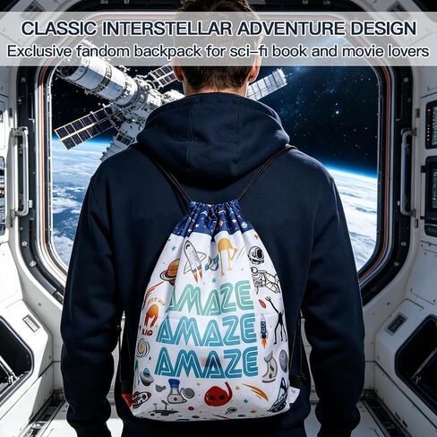 AICase for Project Hail Mary Merch Rocky Gifts Inspired Drawstring Bag Backpack Sports Gym Sackpack Poster Tote Bag Shirt Hat Plush Water Resistant String Bag for Women Men in Kuwait