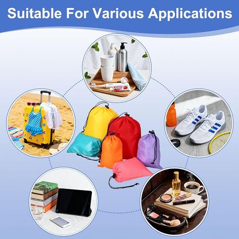 Drawstring Bag with Toggle, Stuff Sack String Waterproof Travel Storage Bags Cinch Stuff Pouch -Fitting for Gym in Kuwait